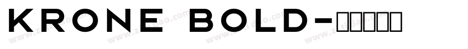 Krone Bold字体转换